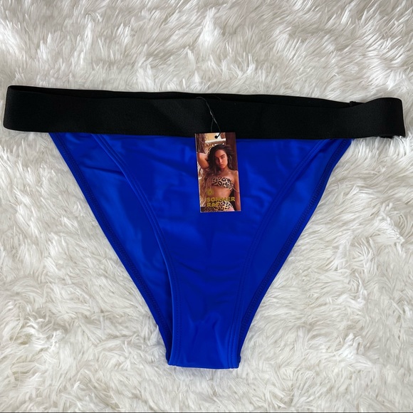 NEW Sommer Ray Color Block Bikini Bottom Blue Size XL - Picture 2 of 7